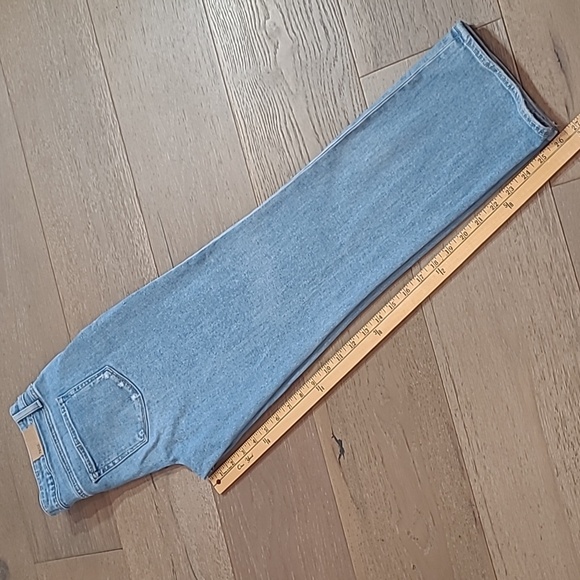 PAIGE Jeans Women's sz 28 Brigitte Straight Leg Mid Rise Crop/Ankle Denim Jeans - Picture 13 of 13